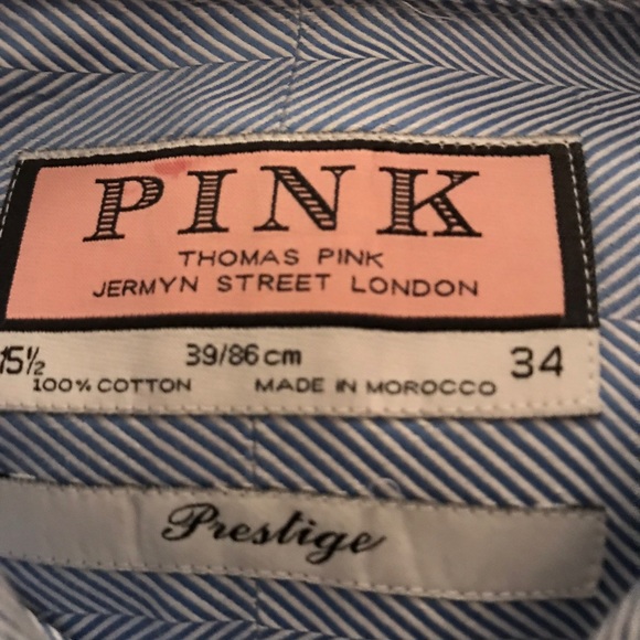 Thomas Pink Other - Thomas Pink Blue Herringbone Pattern Shirt 15 1/2 Thomas Pink Other - Thomas Pink Blue Herringbone Pattern Shirt 15 1/2